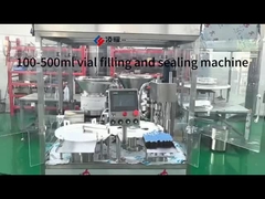 Máquina integrada de enchimento, parada e tampa de frasco para injectáveis 3 em 1