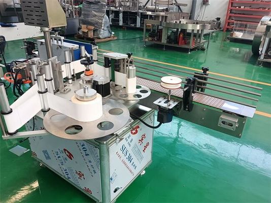 Comprar Máquina de rotulagem de produtos farmacêuticos a motor elétrico para garrafas redondas 300-500 garrafas/min com sistema de controlo PLC fabricação em linha