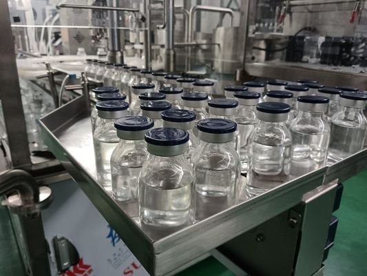 Comprar Máquina automática de enchimento e selagem de garrafas de líquidos bioativos (30-500ml)Dosagem de baixo cisalhamento e cobertura de nitrogênio inerte para soros premium e reagentes celulares avançados fabricação em linha