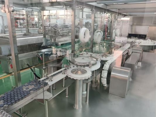 Comprar Linha de enchimento de frasco totalmente automática de líquido para garrafas de vidro e plástico de 30-500 ml com cobertura de segurança avançada fabricação em linha