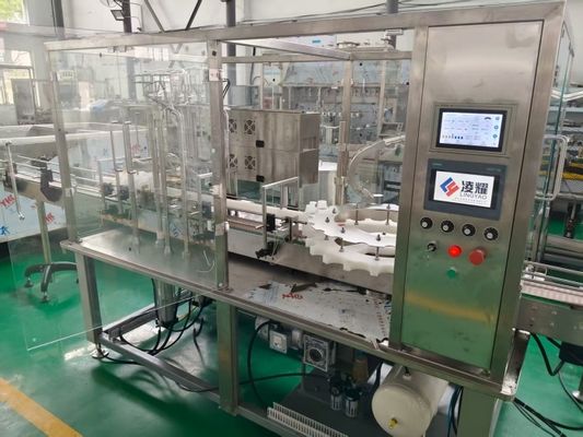 Comprar Máquina automática de enchimento e tampa de frasco para frasco líquido (50 ml - 500 ml) com bombas de cerâmica e sistema de controlo servo fabricação em linha