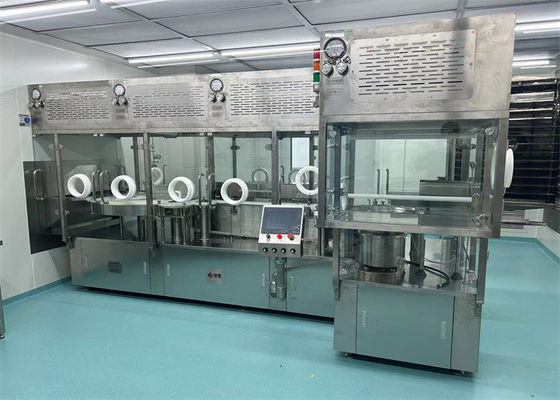 Máquina de lavar esterilizante de enchimento de tampão para 2,5, 10 ml frascos para injectáveis padrão GMP