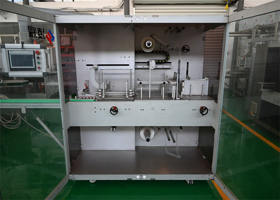 Máquina automática de banda de filme OPP Máquina de embalagem farmacêutica de alta velocidade, com PLC, padrão GMP