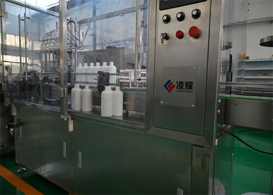 Bom preço. Máquina de enchimento e tampa de xarope de alta velocidade para garrafas de 50-500 ml, certificada pela GMP e adaptável a várias viscosidades on-line