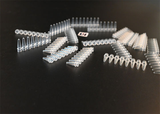 Tubos de PCR estéreis flexíveis de polipropileno plástico 0,1 ml