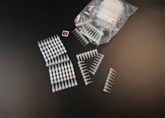 Bom preço. Tubos de laboratório de 0,2 ml Tubos de PCR de tira com tampas on-line