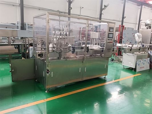 Máquina de enchimento e tampa de frasco para frascos de pequenos lotes (2-100 ml) Compatível com as BPF