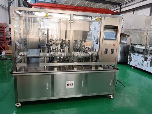 Máquina de preenchimento e tampa de cartucho padrão GMP para tubos de gel médico com capacidade de preenchimento de 80-120 pcs