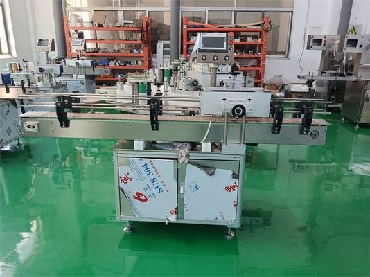 Botelhas redondas Máquina de rotulagem farmacêutica Acionada elétrica Faixa de tamanho da garrafa Alteza20-110mm