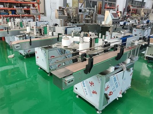 Bom preço. Máquina elétrica automática de rotulagem de garrafas redondas para tipos de rotulagem frontal e posterior on-line