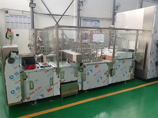Máquina de preenchimento de ampolas de precisão para soluções anestésicas Linha de produção farmacêutica de alta velocidade com máquina de lavar rotativa ultrasônica