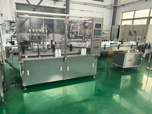 Pequena máquina de enchimento de frasco para produtos biológicos e cosméticos, certificada GMP com alta precisão e rápida mudança