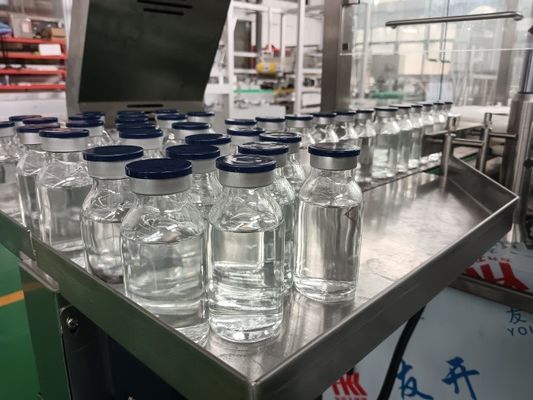 Máquina de enchimento de garrafas líquidas automática personalizada (30-500ml)Configurações de bombas modulares e cobertura de nitrogênio para instalações ágeis de vários produtos