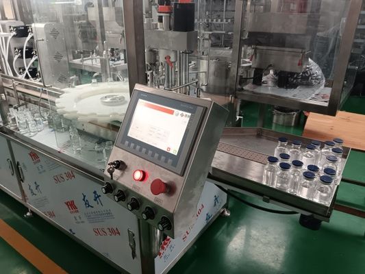 Máquina de Enchimento de Líquidos Estéril para Frascos de Vidro e Plástico de 30-500ml com Proteção de Nitrogênio para Líquidos Orais e Desinfetantes