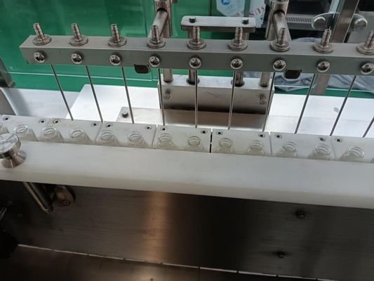 Linha automática de enchimento de frascos para garrafas de vidro de 2 a 30 ml com processo asséptico com nitrogénio para proteínas recombinantes